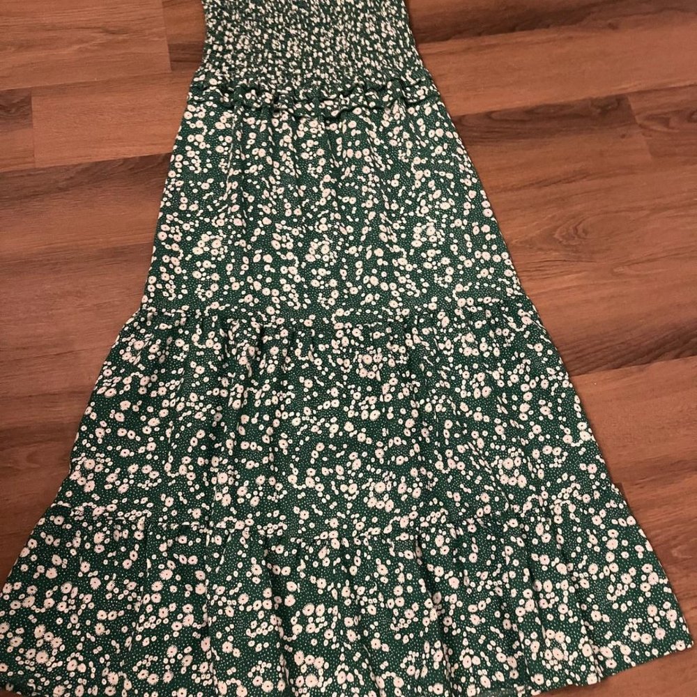 SundayUP Green Flower Dress